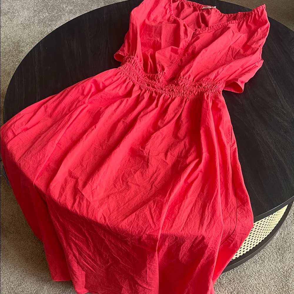 Faherty Bright Red Casual Dress